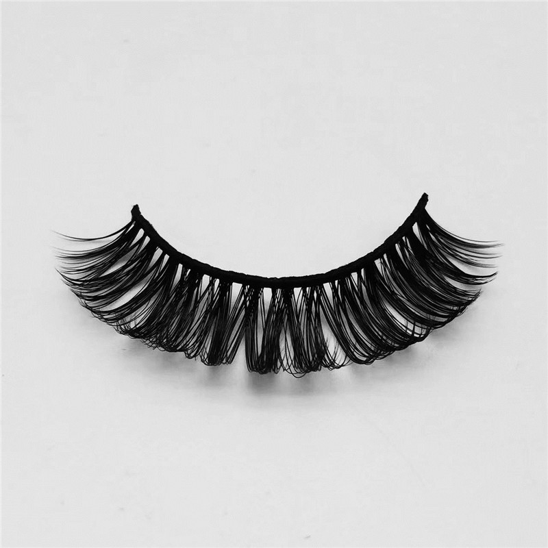 15 mm-ko Cat-Eye Lashes D Curl Russian Strip Lashes
