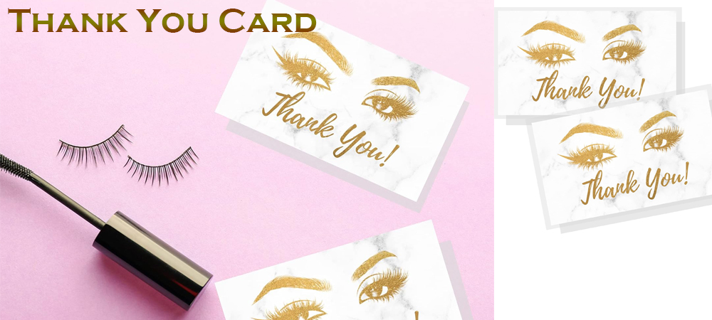 Eskerrik asko txartelen garrantzia Lash Aftercare Extension-en