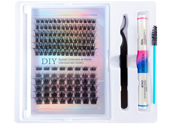 Pingdu Sparkling Eyelash® produktu onenak, DIY Mink Lash Extensions itxura naturalerako