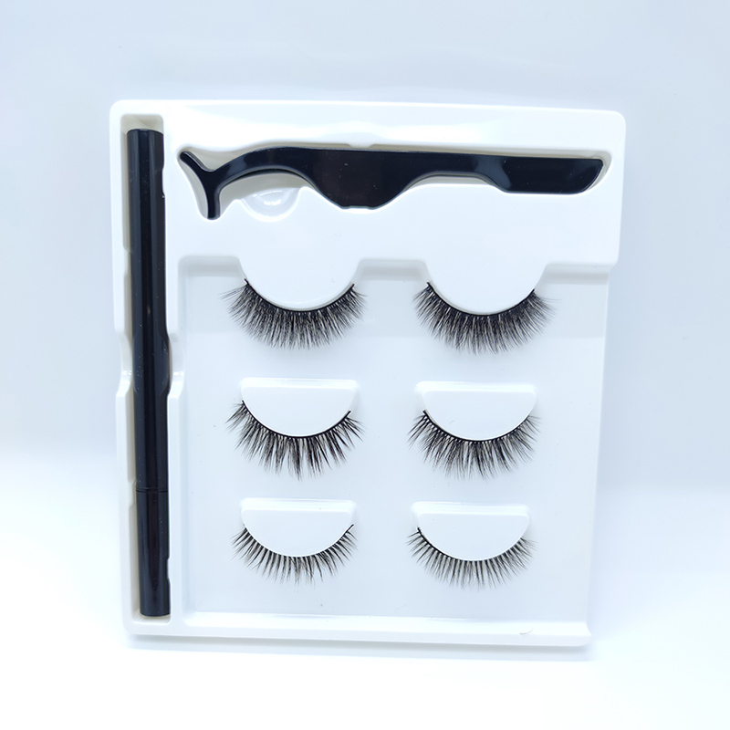 3D Betile faltsuen kit eta Lash Glue boligrafoak magnetikorik gabe