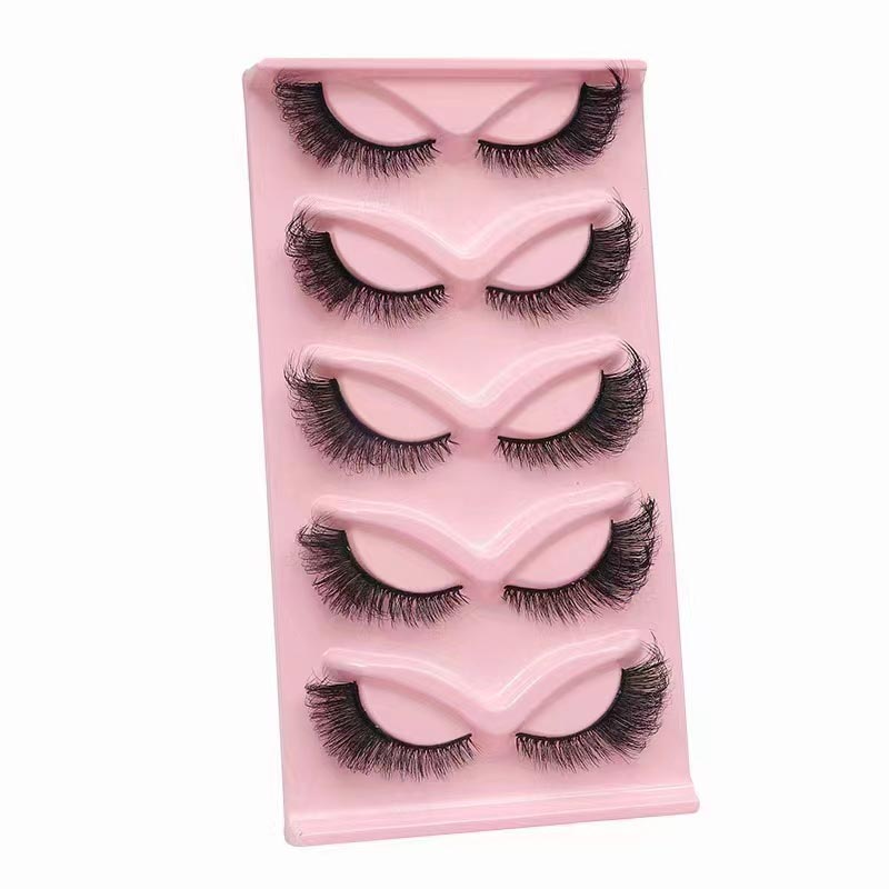 Cat Eye Lashes Wispy False Eyelashes Itxura naturala