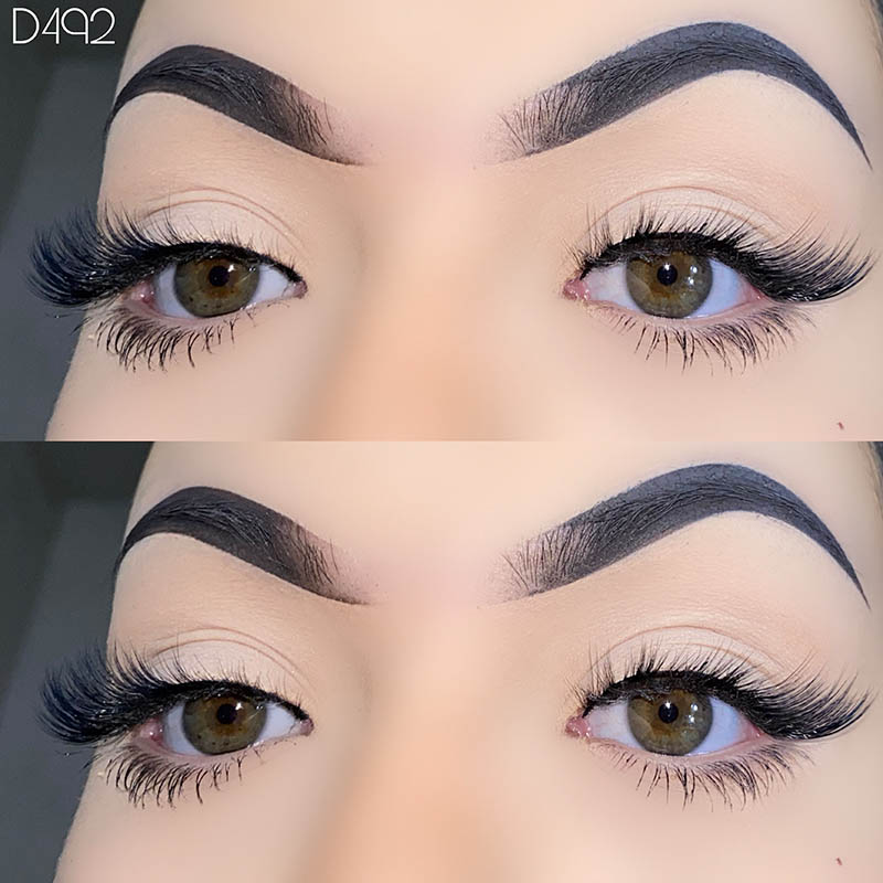 5 Pare Wispy Lashes Itxura naturala Hegodun betile 7mm-17mm