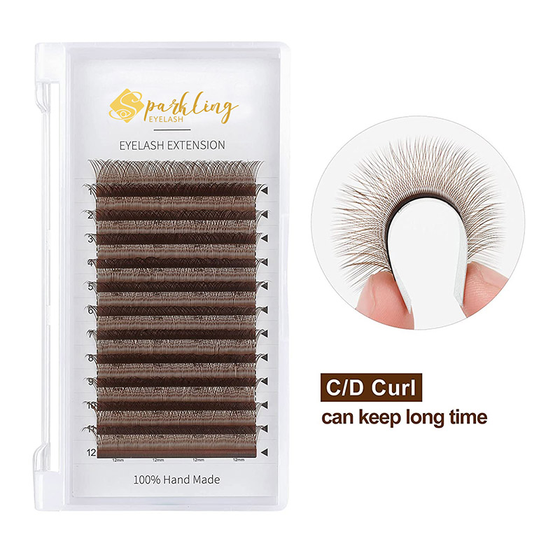 YY Betileen luzapena Lashes Marroia C Curler 0,07 mm 8-15 mm Lash mistoa